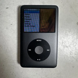 Apple iPod 7ème Génération A1238 Noir 2.5" LCD 160Go Lecteur MP3 Portable - Photo 1/9