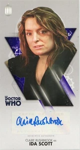 Tarjeta coleccionable con autógrafo de Claire Rushbrook, décimo doctor who adventures widevision - Imagen 1 de 2