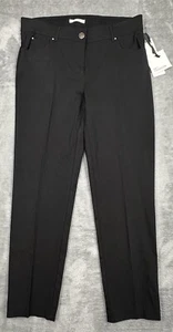 89th Madison Pants Womens 10 (31x26) Black Ankle Comfort Waist Stretch NEW - Picture 1 of 15