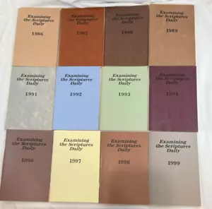 Lot of 12 Examining the Scriptures Daily Watchtower Jehovah's Witness, 80s 90s - Picture 1 of 4