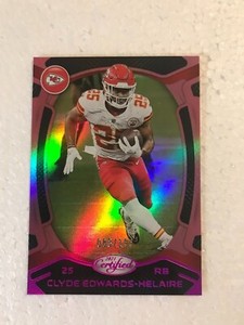 CLYDE EDWARDS-HELAIRE 2021 PANINI NFL CERTIFIED PINK PARALLEL /199