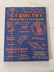 Teaching Textbooks Geometry Answer Key and Test Bank Homeschool Sabouri - Picture 1 of 2