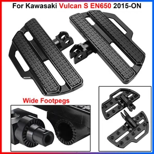 Para Kawasaki Vulcan S EN650 2015-ON 2019 - estriberas anchas delanteras estriberas de aluminio - Imagen 1 de 20