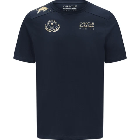 Red Bull Racing F1 2022 Max Verstappen Champion Winner T-Shirt -Navy Cover