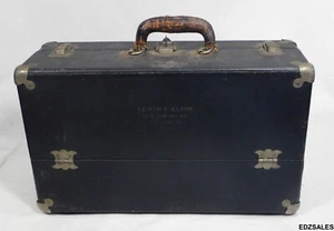 Vintage Salesman Carrying Case Portable Mercantile Sample Carrier w/3 Trays - Picture 1 of 12