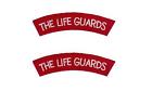British Army Life Guards Regiment Shoulder Title Flashes - Ww2 Repro Insignia