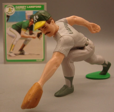 1988 LOOSE SLU STARTING LINEUP FIGURE CARNEY LANSFORD OAKLAND ATHLETICS A's Cover