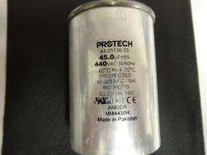 Protech Capacitor 43-2516-33; 45.0uf; 440VAC; 50/60HZ----"USED" - Picture 1 of 2