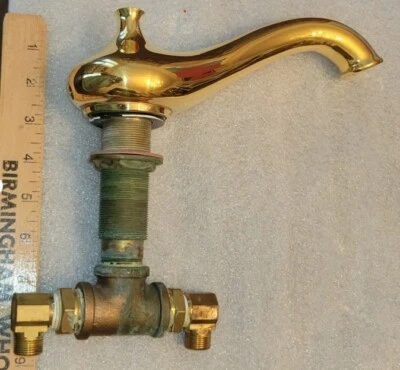 Hermosa tetera vintage bañera caño-latón Foto 1 de 4