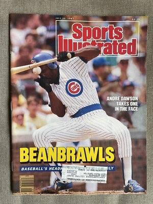 Sports Illustrated July 20 1987 CHICAGO Cubs ANDRE DAWSON Beanbrawls - Image 1 of 4