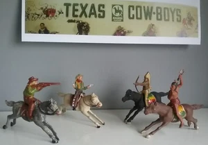 1953 Texas Cowboys and Indians Made in Spain by REAMSA - Picture 1 of 12