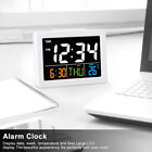 Cute Alarm Clock Table Clock Electronic Clock Digital Wall Clock White TU