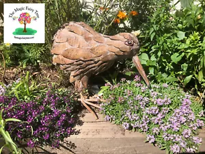 Rustic metal kiwi garden sculpture decor bird ornament New Zealand - Picture 1 of 7