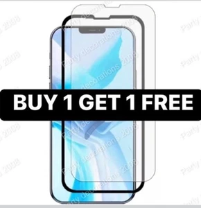 SCREEN PROTECTOR iPhone 14 13 12 11 PRO MAX Mini XR XS FULL COVER Tempered Glass - Picture 1 of 1