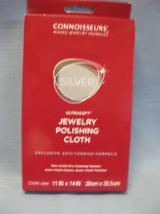 Connoisseurs Ultra-soft Silver Jewelry Polishing Cloth, Silver Polishing Cloth - Picture 1 of 2