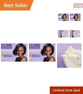 Dark and Lovely Healthy Gloss Moisturizing No-Lye Relaxer Shea Butter 2 Count - Picture 1 of 8