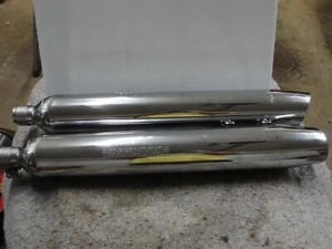 NEW TAKE OFF Road King HARLEY DAVIDSON Muffler Exhaust Pipe # 65546-98 65547-98 - Picture 1 of 12