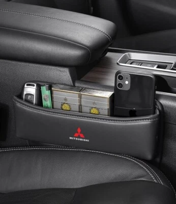 New Car Seat Gap Filler Storage Box Phone Holder Organizer for Mitsubishi - Image 1 of 4