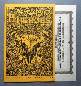 1993 STUPID HEROES 1 SPECIAL ASHCAN EDITION (NM+) AUTOGRAPHED by PETER LAIRD* - Picture 1 of 8