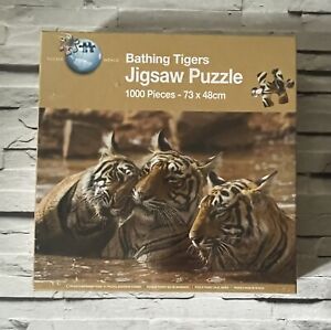 1000 Piece Jigsaw Puzzle Bathing Tigers by Puzzle World