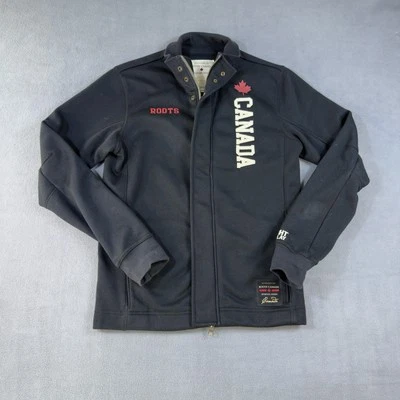 Chaqueta Roots Canada Para Hombre XS Negra Manga Larga Cremallera Completa Polar Artículos Deportivos Foto 1 de 4