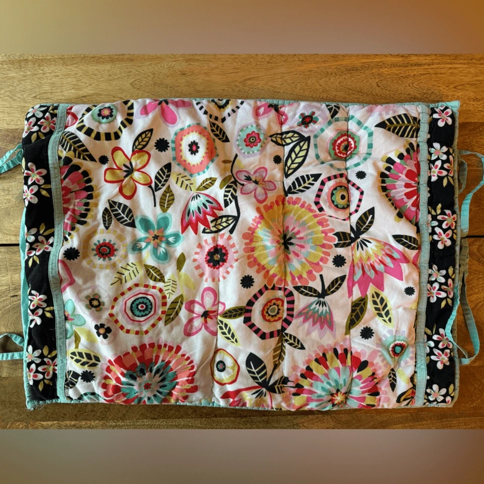 Pottery Barn PB Teen Set de 2 Groovy Floral Bella Shams Terciopelo Suave Funky Foto 1 de 4