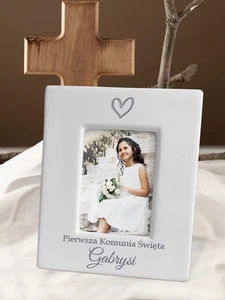 Pamiątka Pamiatka Pierwszej Komunii Świętej, Ramka Na Komunię, - Picture 1 of 2