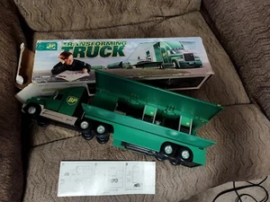NOS BP 15" Transforming Truck into BP Station 1:36 Scale W/ Lights Horn Mini Car - Picture 1 of 18