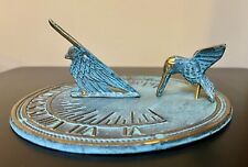 Brass Sun Dial with Hummingbird and Eagle marked Andrea by Sadek