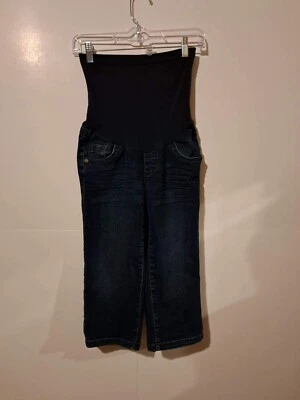 American Star Jeans Womens Size Small High Rise Maternity Capri Full Panel Blue - Image 1 of 4