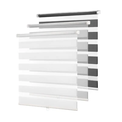 Doppelrollo schnurlos Klemmfix Duo Rollo ohne Bohren Seitenzug mit Klemmträgern - Bild 1 von 4