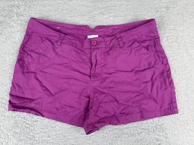 Columbia Shorts Womens 14 Magenta Chino 100% Cotton Hike Hiking Camping 34x4 - Image 1 of 4