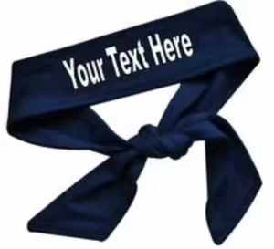 Personalized  Name Your Color Cotton Sport  Tie Back Headband - Picture 1 of 4