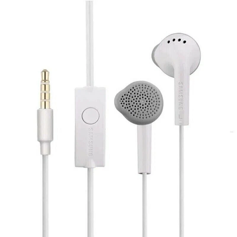 Genuine Samsung Handsfree Headphones Earphones Mic 3.5mm EHS61ASFWE White Black - Image 1 of 1