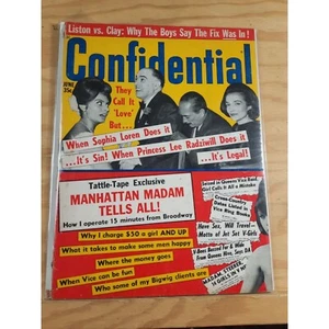 Vintage Confidential Magazine Sophia Loren Original Publication Vol 12 No 6 June - Picture 1 of 2