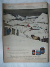 Vintage 1948 Orig Magazine Ad Maxwell House Coffee An American Scene Snow Mtn