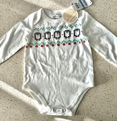 Body Baby Boy First Impressions Bebé Niño Pingüinos Blanco Talla 3-6MOS Foto 1 de 3