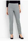 Talbots Chatham Button Hem Ankle Pants In Houndstooth Size 8 Euc   #30