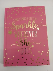 She Leaves A Little Sparkle Wherever She Goes Pink Writing Journal - Picture 1 of 6