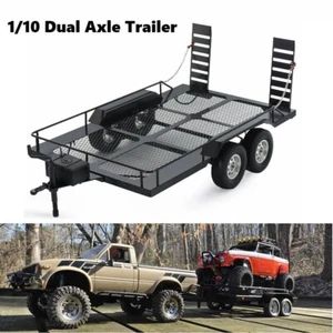 Metal Trailer for 1/10 RC Crawler Axial SCX10 90046 AXI03007 Traxxas TRX4 GEN8  - Picture 1 of 15