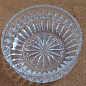 Crystal Cut Led Glass Bowl Serving Bowl Heavy Weight #ListingsInLights - Picture 1 of 5
