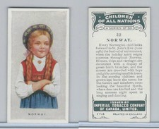 C6 Imperial Tobacco, Children Of All Nations, 1924, #32 Norway
