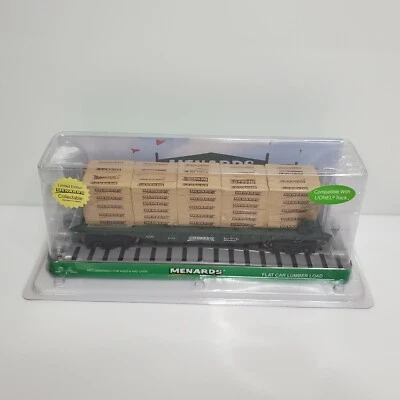2013 Menards Limited Edition 279-0634 Flat Car Lumber Load Green 320 Of 996 HTF - Image 1 of 4