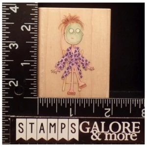 Creative Beginnings Me & My Big Ideas Rubber Stamps DENA BATHROBE FACIAL #T22 - Picture 1 of 2