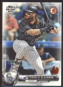 2017 Topps Holiday Bowman Charlie Blackmon TURKEY 31/35 Rockies TH-CBL - Picture 1 of 2