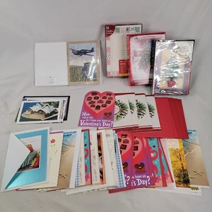 Verschiedene Grußkarten Postkarten Lot Geburtstag Weihnachten Valentinstag inkl. Box - Bild 1 von 4