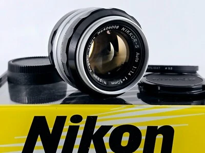 Lente Nikon Nikkor-S automática 50 mm F1.4 MF de 6 hojas modelo antiguo🌸[casi como nueva+++] Japón Foto 1 de 4