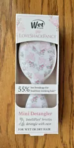 Wet Brush X LoveShackFancy MINI Detangler Hair Brush! Rose Beaux Pink! New! - Picture 1 of 2