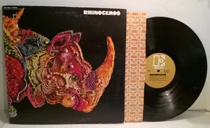 RHINOCEROS '68 Elektra debut "Apricot Brandy" brown label + RARE POSTER psych - Picture 1 of 4