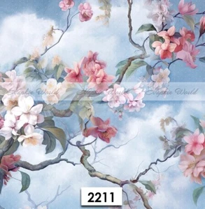 (2211) DOS servilletas artesanales artísticas decoupage de papel para almuerzo - FLORACIÓN DEL ÁRBOL DE PRIMAVERA - Imagen 1 de 3